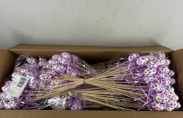 <h4>Stick Egg Fabric+Bow Purple</h4>