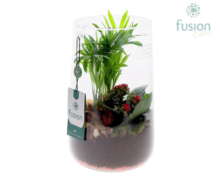 <h4>Green Bottle Deline Large Love met arrangement</h4>