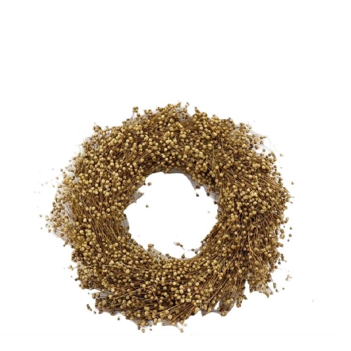 <h4>Wreath d30cm Flax</h4>