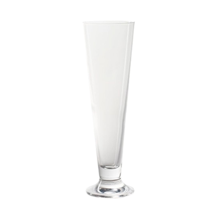 Glass lilyvase conical d07 24cm