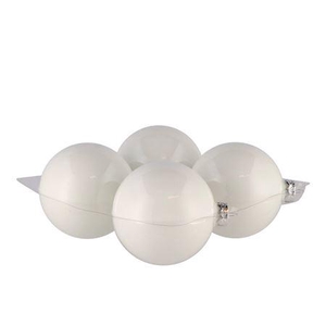 Glass Ball Shiny White 100mm P/4