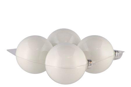 <h4>Glass Ball Shiny White 100mm P/4</h4>
