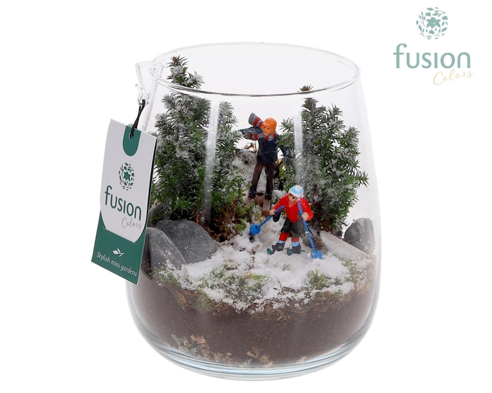 <h4>Glas Alzada klein met Kerst arrangement</h4>