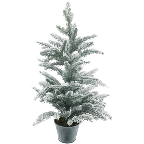 <h4>Pine tree w\\zinc pot snow 66cm</h4>