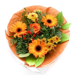 Boeket 1815 papier oranje