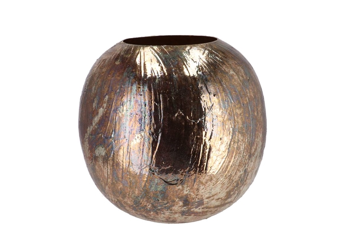 <h4>Noah Majestic Gold Vase Ball Iron 25x25x22cm</h4>