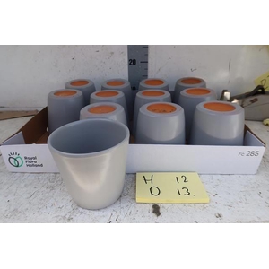 Keramiek Pot Grijs H12 D13