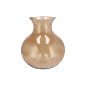 Mira Sand Glass Cone Neck Sphere Vase 32x32x32cm