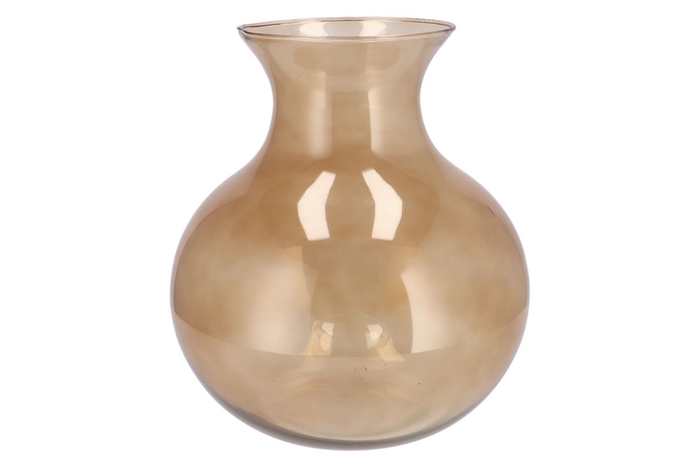 Mira Sand Glass Cone Neck Sphere Vase 32x32x32cm