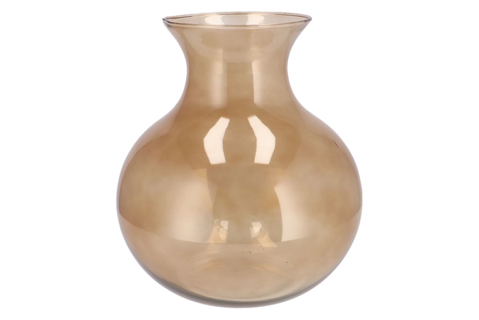 <h4>Mira Sand Glass Cone Neck Sphere Vase 32x32x32cm</h4>