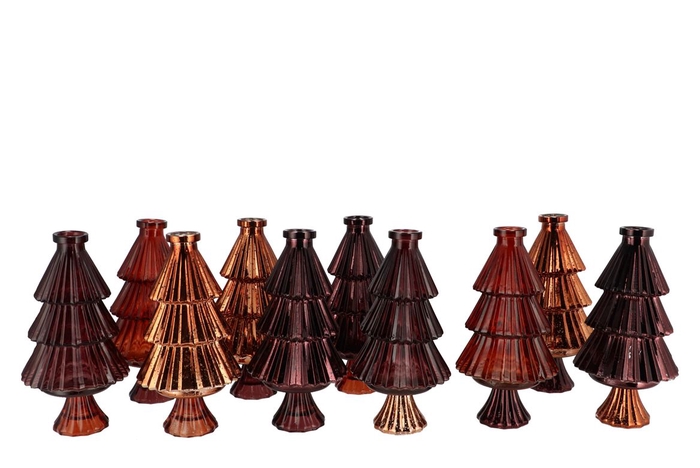 Jazz Scottish Spice Vase X-mas Tree Ass 11x22cm