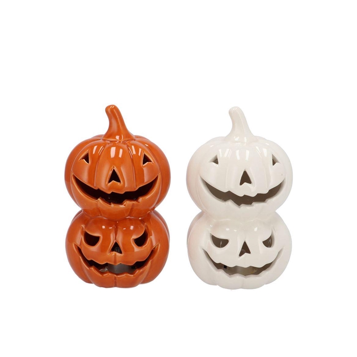 <h4>Jolie Scottish Orange Pumpkin Led Light 9x9x15cm Nm</h4>
