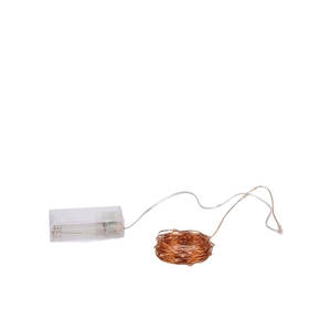 Led Shine Light Chain 80led Timer Ex Battery 395+10cm Copper