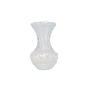 Taylor Clear Vase Cone Neck Ass 10x18cm