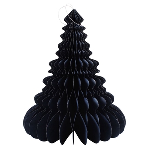 DF12-PH-10225 - Paper x-mas tree 32cm dark blue/silver