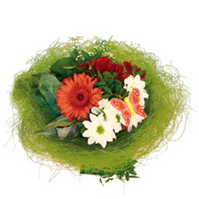 <h4>Bouquet holder sisal round loose Ø30cm dark green 10pce/bundle</h4>