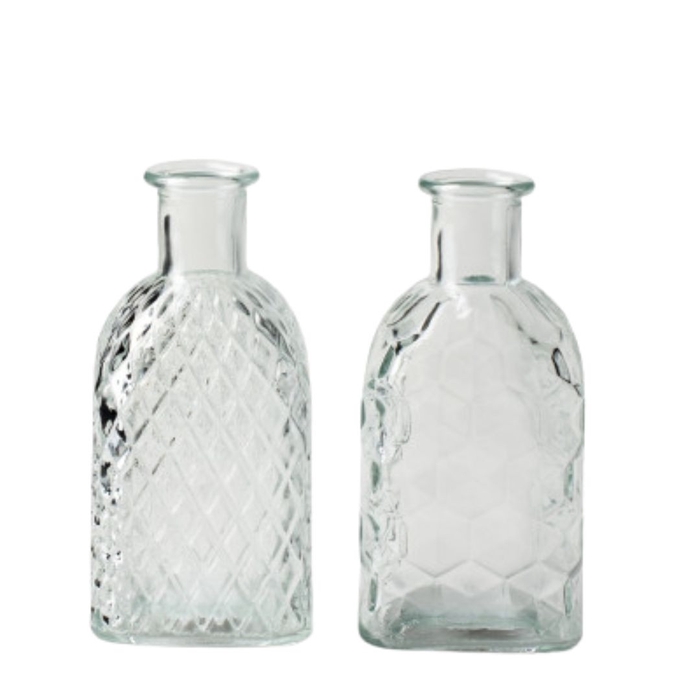 <h4>Glas Fles Retro d06.5*13.5cm ass.</h4>