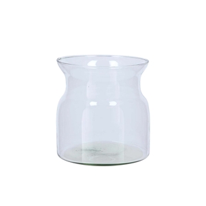 Glass Milk Bottle Roca Clear 16x20cm