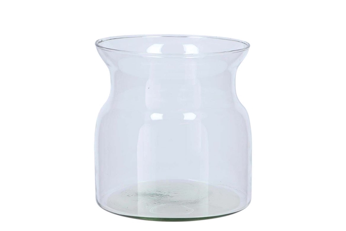 Glass Milk Bottle Roca Clear 16x20cm