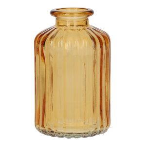 DF02-666111300 - Bottle Caro lines d3.5/6.2xh10 mango transparent