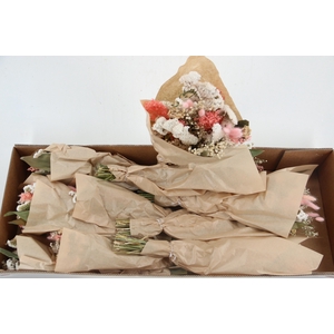 DF BOUQUET WHITE / PINK 50CM