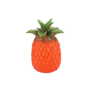 Pineapple Tropical Orange Vase 23x23x33cm Nm