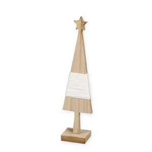 Christmas Tree wood rope d06*25cm