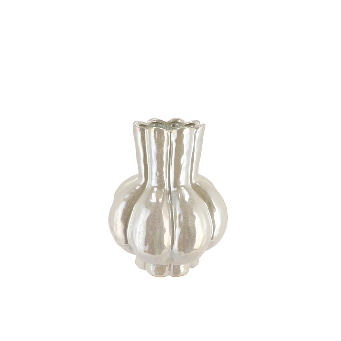 <h4>Garlic Pearl Low Vase 16x19cm</h4>