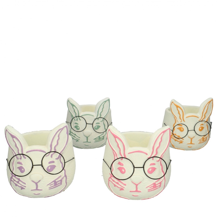 <h4>Easter Ceramics rabbit pot d10.5*10cm</h4>