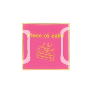 Plate Square Piece Of Cake 18x18x2cm Nm