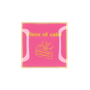 Plate Square Piece Of Cake 18x18x2cm
