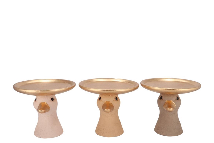 <h4>Easter Duck Head Natural Brown Mix Plate Ass 15x15x14cm Nm</h4>