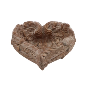 Concrete Saint Gold Heart Wings 19x8cm Nm