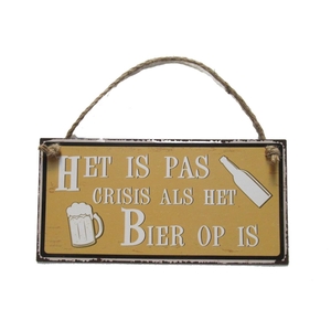 Wall Hanger Metal Crisis Bier