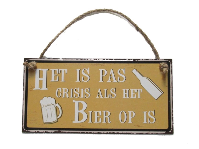 <h4>Wall Hanger Metal Crisis Bier</h4>