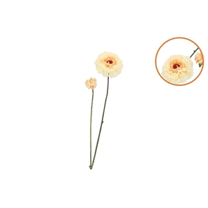 Silk Zinnia Yellow 54cm