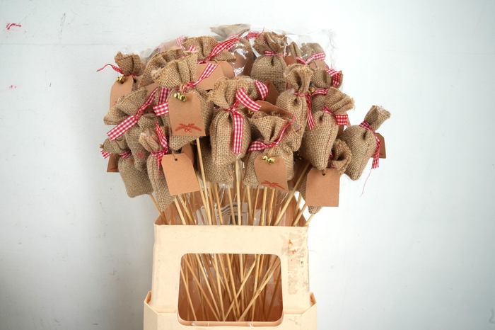 <h4>Pick jute bag 8x5cm +50cm stick</h4>