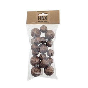 Ball With Glitter 18pcs D2