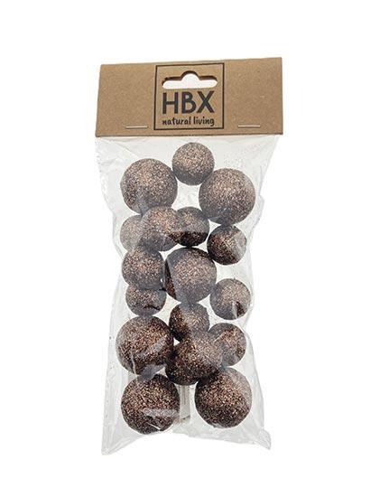 Ball With Glitter 18pcs D2