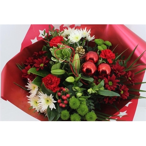 Boeket Groot Kerst Rood