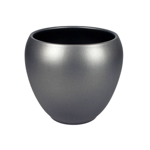 Keramiek pot Rian d14 h11.5cm antraciet mat
