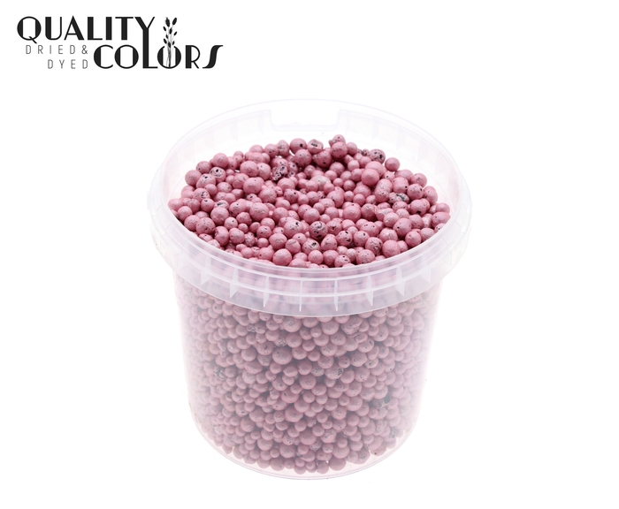 Terracotta pearls 1 ltr bucket Red