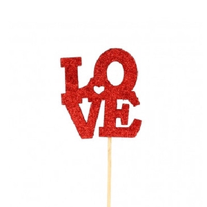 Liefde 50cm Love glitter 8cm