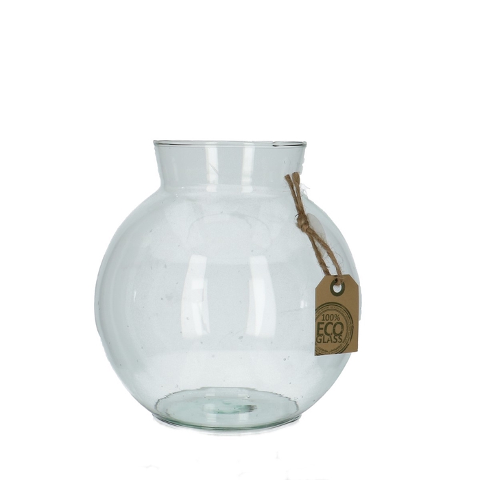 <h4>Glass Eco Ball vase col.d09/17*17cm</h4>