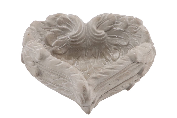 <h4>Concrete Heart Wings Grey 19x8cm Nm</h4>