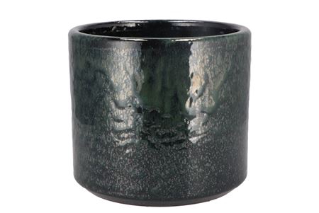 <h4>Javea Cilinder Pot Glazed Green 20x18cm</h4>