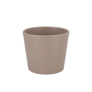 Ceramic Taupe Matt Pot 15x13,5cm
