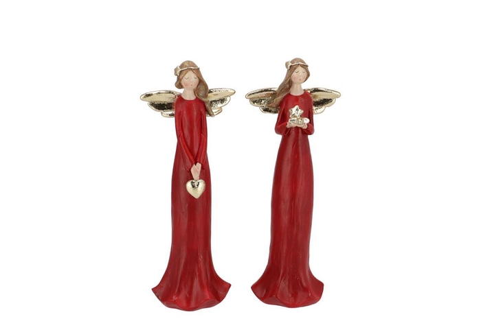 Belly Jolly Red Xmas Angel 8x6x21cm