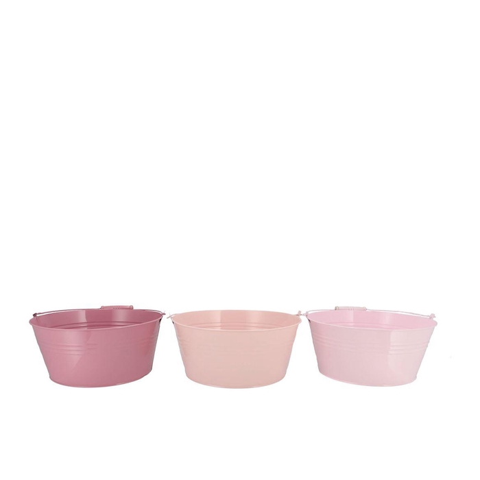 <h4>Zinc Summer Pink Mix Basic Bowl Ass 28x12x22cm</h4>