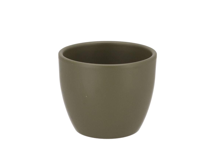 Ceramic Capers Green Matt Pot 7x6cm